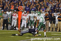 #3 Brelan Chancellor wiggles away from K-State defender