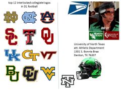 "they're doing it right" top 12 D1 schools with an interlocked logos