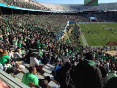 MeanGreen01 Photo Of Cotton Bowl with UNT Fans