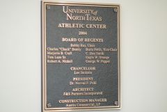 UNT Athletic Center Memorial
