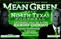2011 UNT Mean Green Kickoff Cookout Set for July 30th